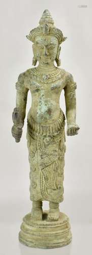 A Bronze Figure of a Standing Avalokiteshvara