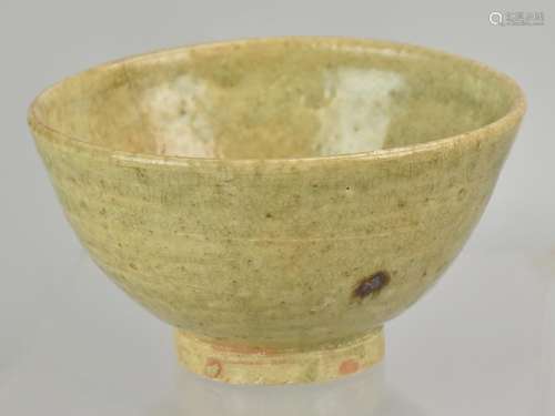 Beige Glazed Stoneware Rice Bowl