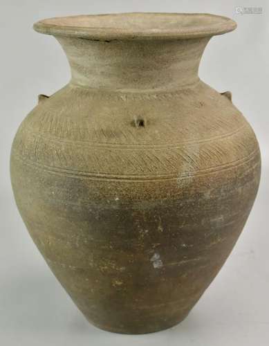 Stoneware Urn With Tall Neck