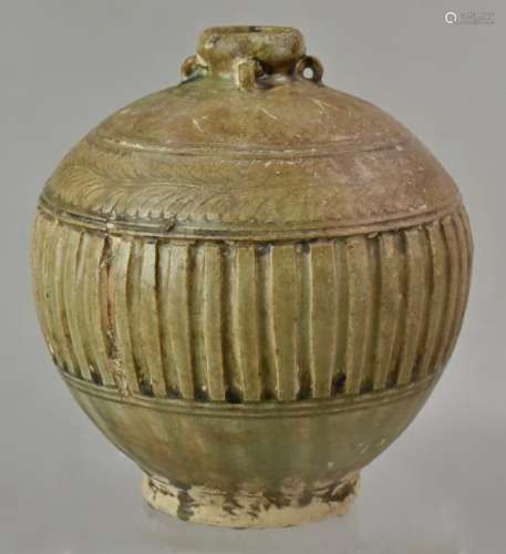 Brown Glazed Stoneware Bowl