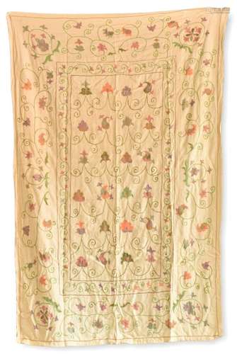 Embroidered Silk Suzani From Bokhara