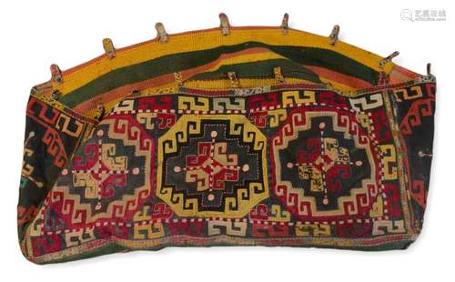 Embroidered Napramach With Black Ground