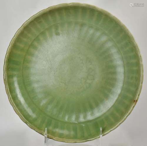 Green Glazed Stoneware Bowl