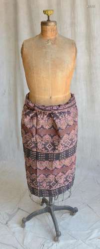 Indonesian Brown And Kombu Dyed Cotton Sarong