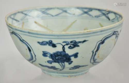 Blue And White Stoneware Bowl