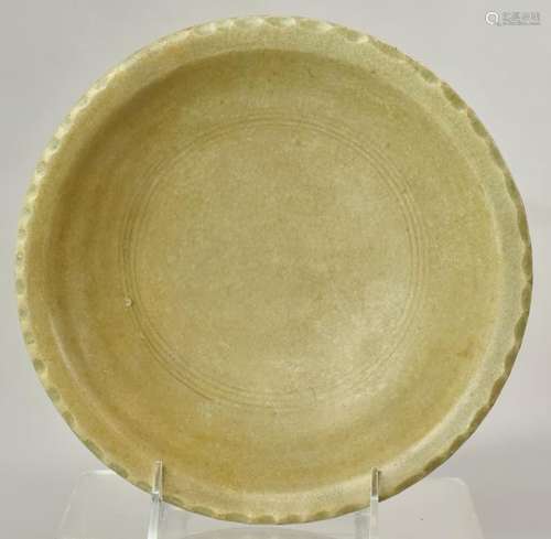 Green Glazed Stoneware Bowl