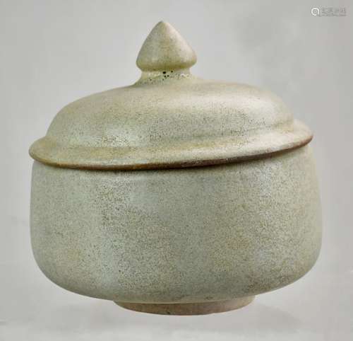 Celadon Glazed Stoneware Jar