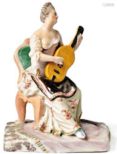 Gitarrenspielerin â Ludwigsburg, um 1765