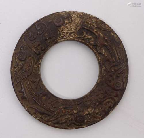 Bi-Scheibe â China, wohl Han-Dynastie 206 v. Chr. -