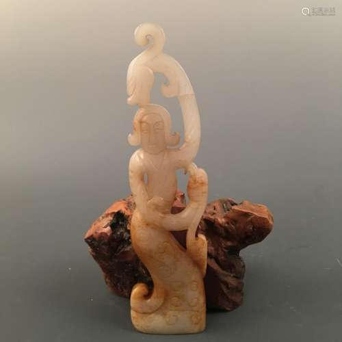 Chinese Jade Dancer Figure