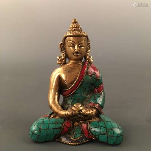 Chinese Gilt Bronze Buddha Figure