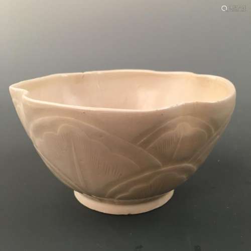 Chinese Ding Ware Lotus Bowl