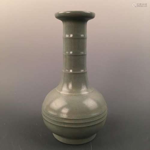 Chinese Celadon Glazed Bottle Vase