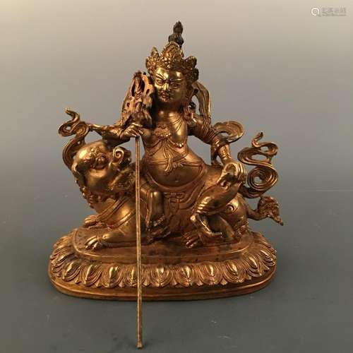 Chinese Gilt Bronze Buddha Figure