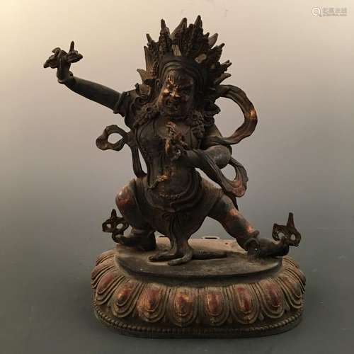 Chinese Bronze Vajrapani Figure