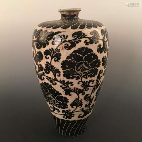 Chinese Cizhou Kiln Meiping Vase