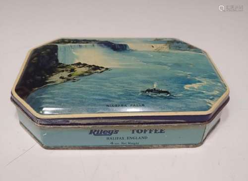 (70) Toffee Tin of Various Foreign Coins