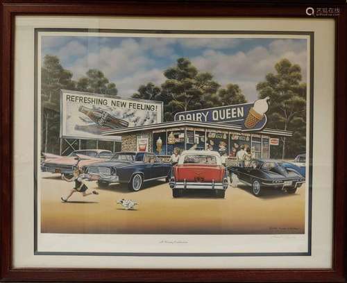 Coca-Cola Lithograph 637/1500 by Pamela Renfroe