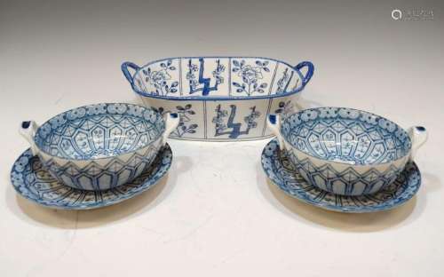 (5) Korean Ceramic Bowls and Servers