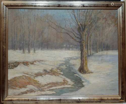 Daniel Kotz Oil on Canvas Winter Melt