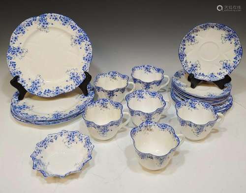 (21) Dainty Blue Shelley China Pieces