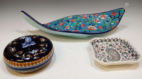 (3) Contemporary Ceramic Chinoiserie