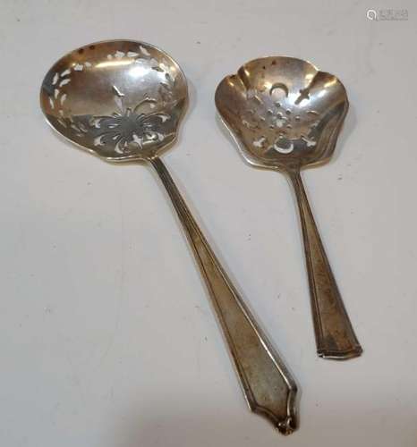 (2) American Sterling Silver Tomato Servers