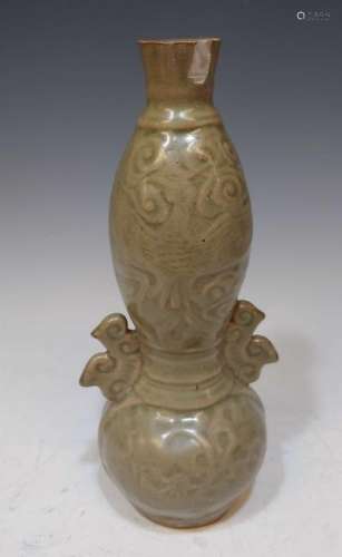 North Vietnamese Celadon Ceramic Vase