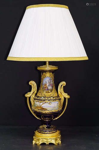 FRENCH ROYAL SEVRES PORCELAIN TABLE LAMP