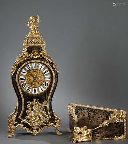 FRENCH GILDED WALL CLOCK