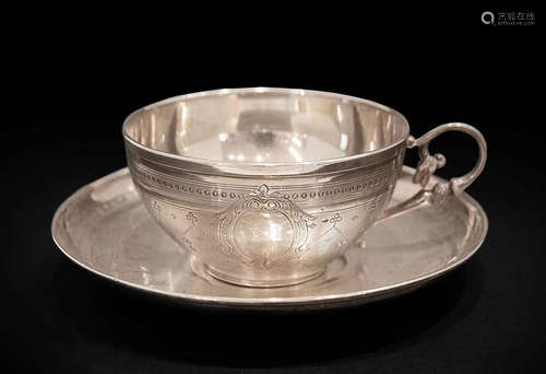 STERLING SILVER CUP&SAUCER