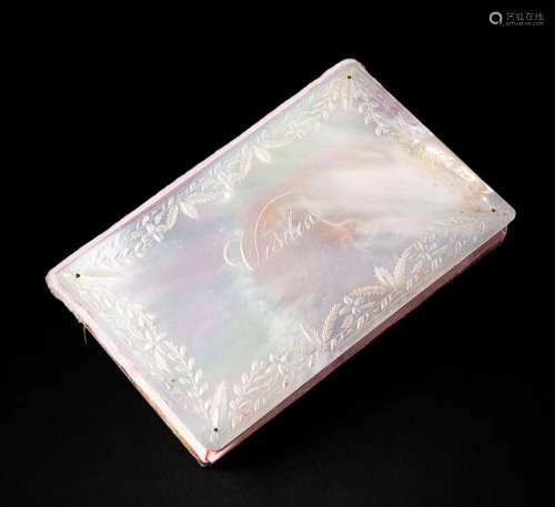 MOTHER OF PEARL NOTEPAD