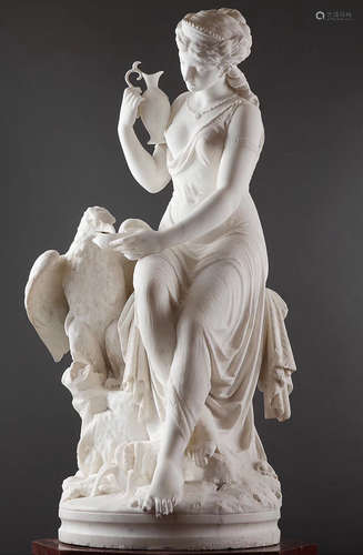 CARRARA  MARBLE SULPTURE SIGNED BY A.FONTANA