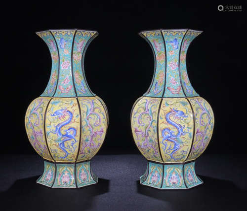 QIANLONG MARK CLOISONNE