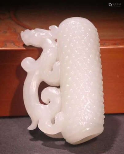 DRAGON PATTERN HETIAN JADE