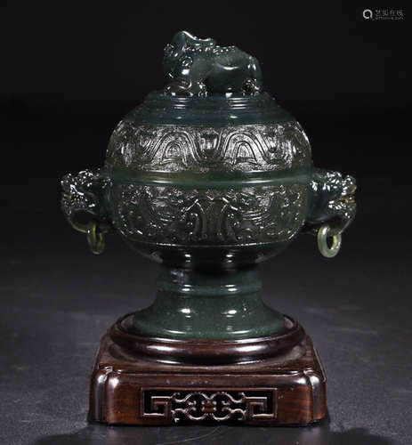 JASPER DOUBLE LION HIGH LEG CENSER