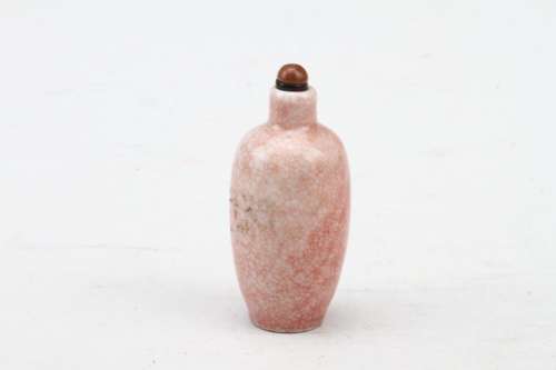 [CHINESE]A QING DYNASTY STYLED RED GLAZED SNUFF BOTTLE L:1.2