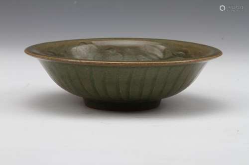 [CHINESE]CI ZHOU KILN MADE GREEN GLAZED PORCELAIN BOWL H:1.75