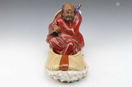 [CHINESE]A SHIWAN KILN MADE PORCELAIN STATUE OF OLD MONK L:12.5