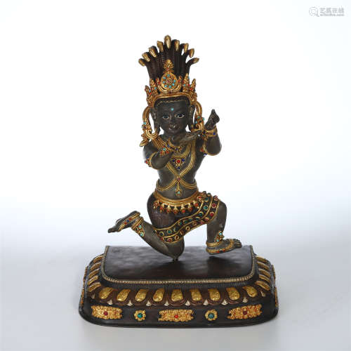 NAPELESE GILT BRONZE BUDDHA