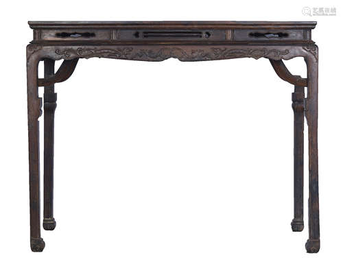 CHINESE HARDWOOD ZITAN ALTAR TABLE