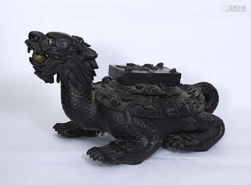 CHINESE STONE TURTLE INKSTONE