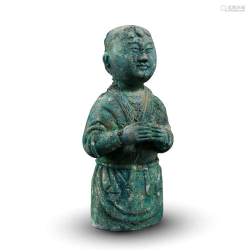 CHINESE BRONZE BOY LIAO DYNASTY