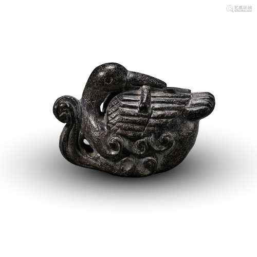 CHINESE JET DUCK LIAO DYNASTY