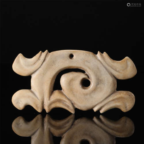 CHINESE ANCIENT JADE DRAGON PLAQUE