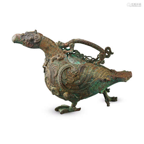 CHINESE ANCIENT BRONZE BRID HAN DYNASTY