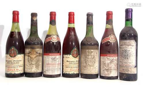 Bourgogne Geisweiler 1979 (2), Nuits St Georges (Geisweiler) 1977 (2), Chateau Gruaud la Rose