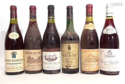 Gevrey-Chamertin (Pierre Bourre) 1999, Chateau Talbot Grand Cru 1962 (Cordier), Gevray Chambertin (