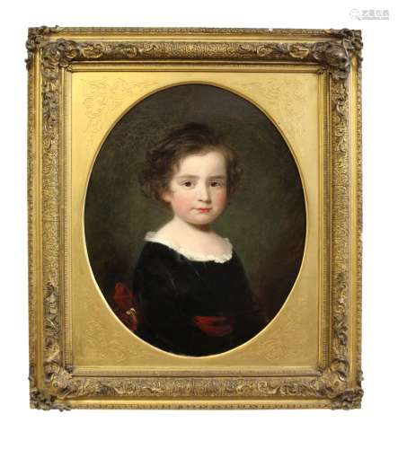 English School (19th century), Portrait of Sir Henry C Lowther aged 5, oil on canvas, 49 x 40cm,