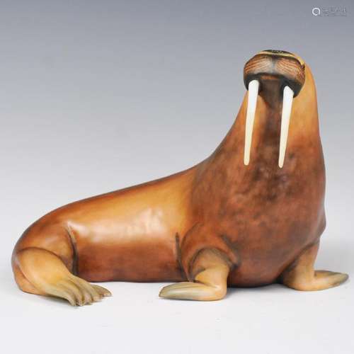 Herend Naturalistic Porcelain Walrus